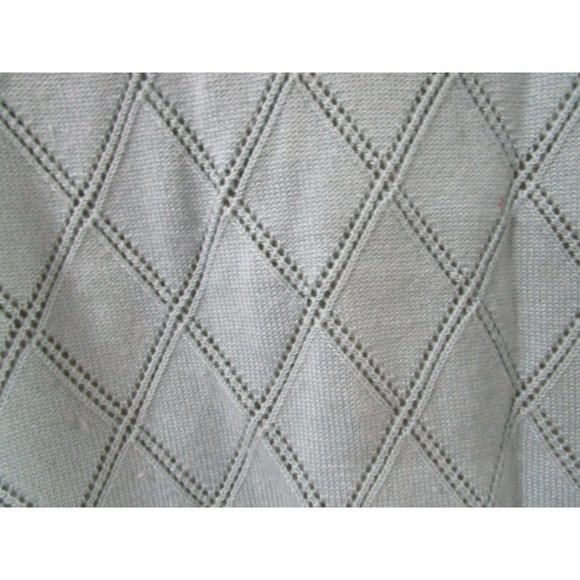 Brooks Brothers Silk Cashmere Blend Cardigan Ladies L Green Diamond Pattern EUC - Picture 11 of 14